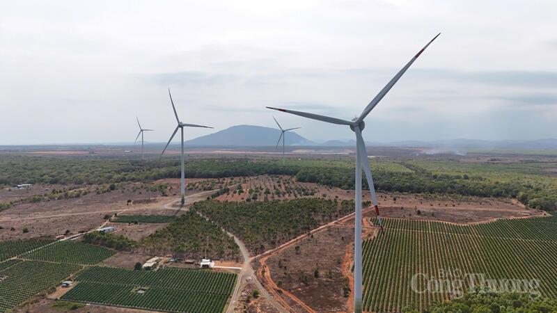 Một dự án điện gió tại tỉnh Lâm Đồng. Ảnh: Lê Sơn.