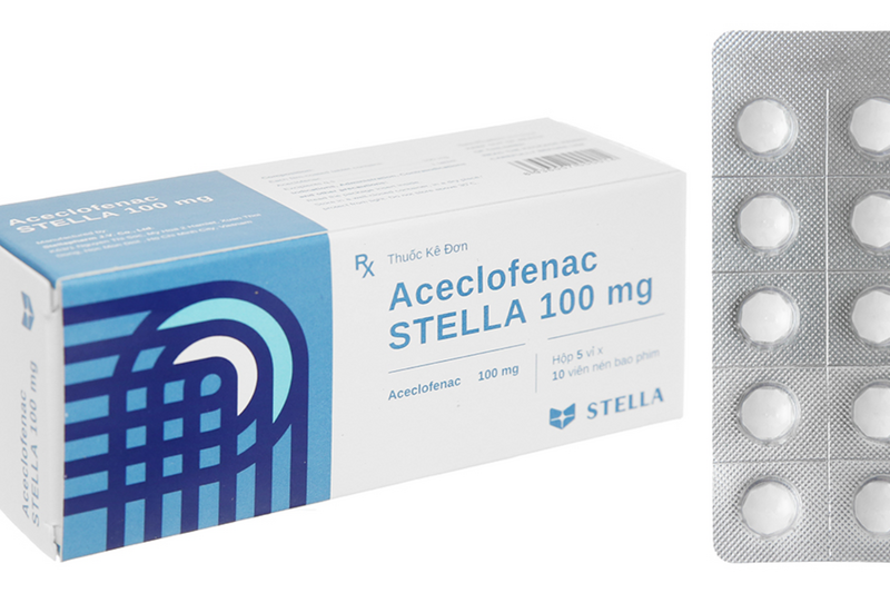 Sản phẩm thuốc Aceclofenac STELLA 100mg