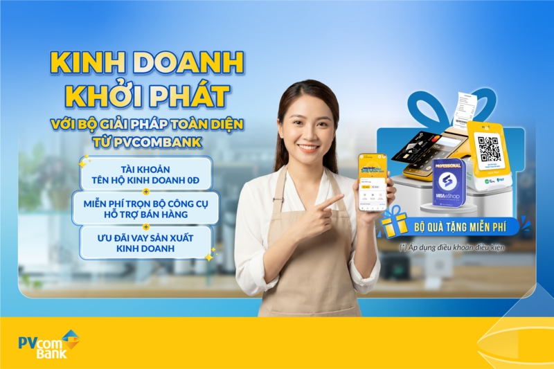 PVcomBank ra mắt giải pháp bán hàng toàn diện cho Hộ kinh doanh.