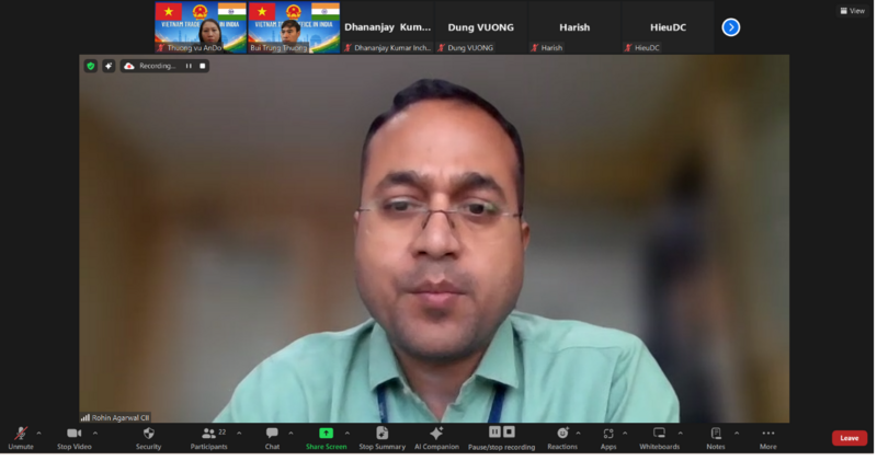 Ông Rohin Agarwal, Giám đốc phụ trách ASEAN và Châu Đại Dương phát biểu