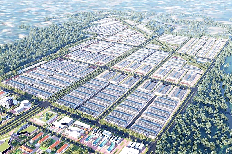 Khu công nghiệp Hiệp Thạnh được định hướng phát triển theo mô hình sinh thái, tiết kiệm năng lượng.