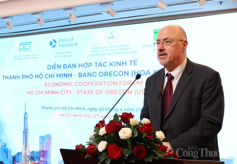 Ông Gregory Harris - Trưởng bộ phận Thương mại, Tổng Lãnh sự quán Hoa Kỳ tại TP. Hồ Chí Minh.