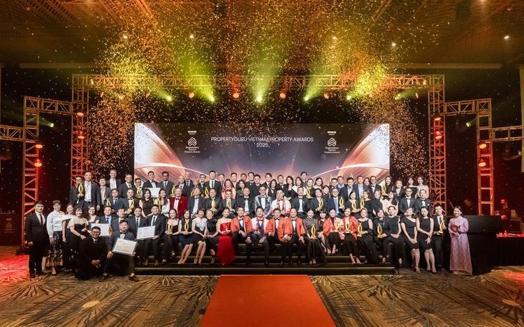Giải thưởng Bất động sản Việt Nam PropertyGuru 2025 đã vinh danh nhiều doanh nghiệp tiêu biểu. Ảnh: BTC.