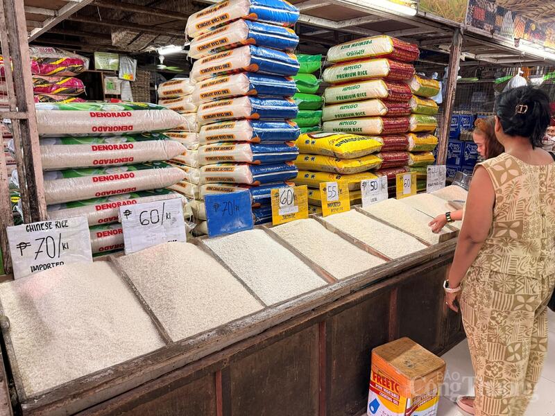 Giá một số mặt hàng gạo đang được bán tại thị trường Philippines.