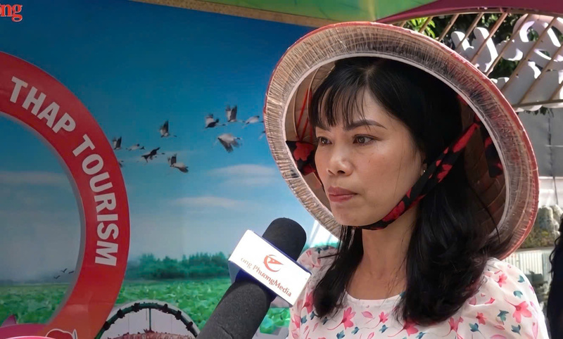 Bà Phan Ngọc Lụa, Phó trưởng Phòng Nghiệp vụ Trung tâm Xúc tiến Du lịch tỉnh Đồng Tháp. Ảnh: Minh Anh