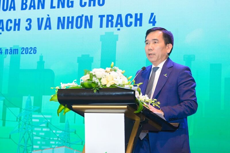 Ông Lê Xuân Huyên, Phó Tổng Giám đốc Petrovietnam phát biểu