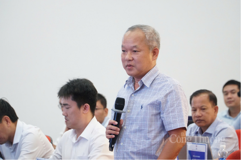 Ông Nguyễn Thanh Trùng Dương, Phó Tổng Giám đốc EVNGENCO3 phát biểu tại Hội nghị