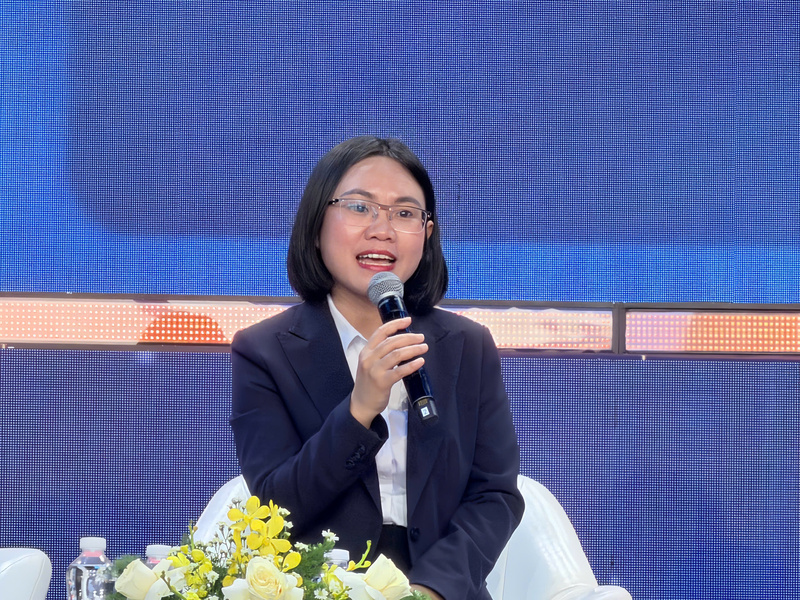 Bà Đặng Thị Luận nhận định về sự phục hồi và khả năng thích ứng linh hoạt của hệ sinh thái khởi nghiệp sau đại dịch. Ảnh: Minh Anh