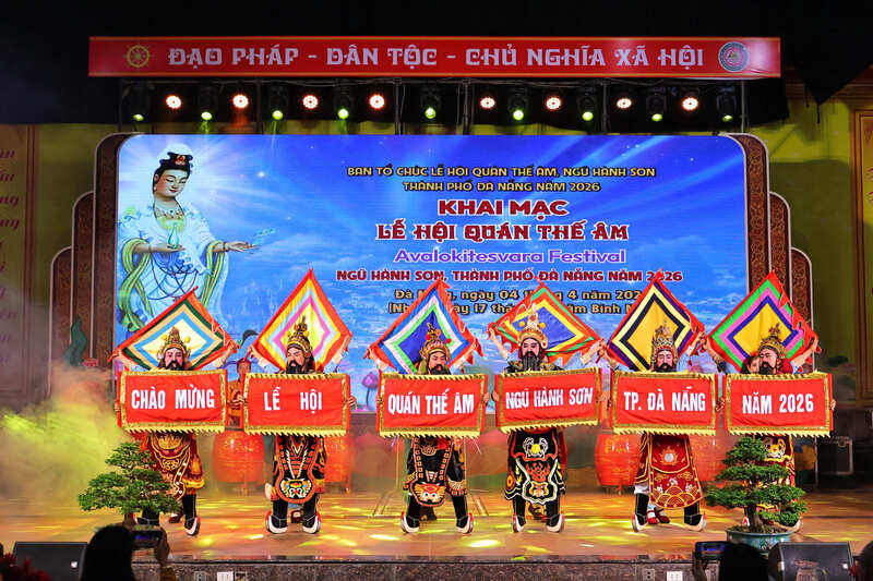 Chính thức khai mạc Lễ hội Quán Thế Âm Đà Nẵng năm 2026. Ảnh: Diễm Phúc