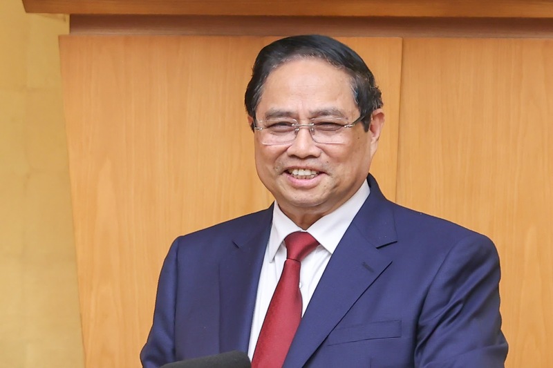 Thủ tướng Phạm Minh Chính trân trọng gửi lời cảm ơn và tri ân đến các đồng chí lãnh đạo, các cơ quan trong hệ thống chính trị, toàn thể nhân dân, cộng đồng doanh nghiệp và bạn bè, đối tác quốc tế. Ảnh: VGP/Nhật Bắc