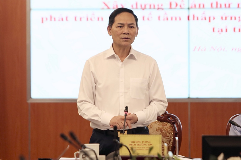 Thượng tướng Phạm Trường Sơn, Phó Tổng Tham mưu trưởng Quân đội nhân dân Việt Nam phát biểu tại buổi làm việc