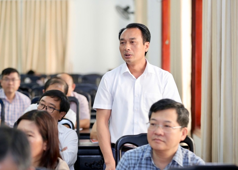 Các đại biểu tham gia ý kiến tại đại hội. Anh: Ngô Nhung