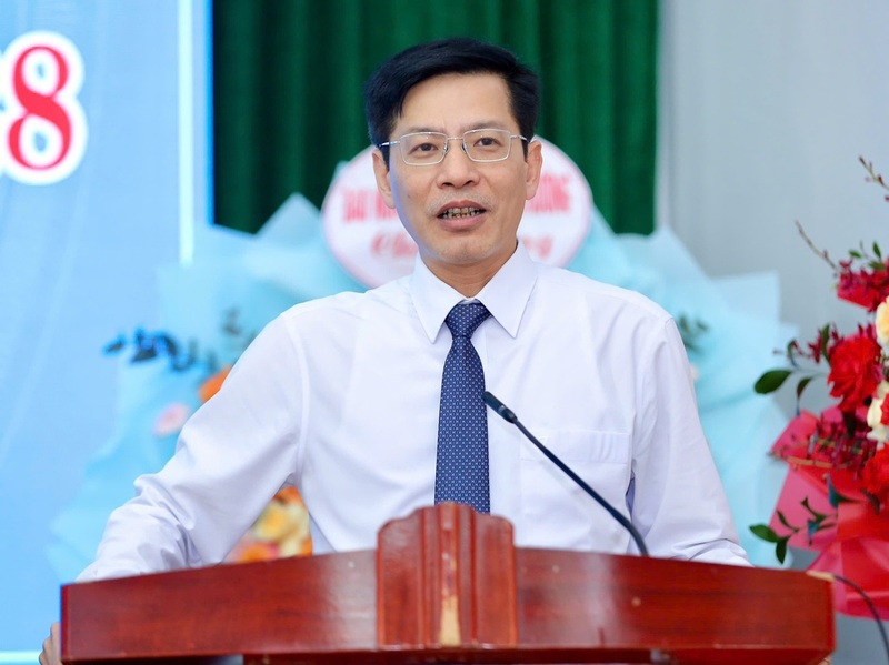 Ông Phạm Văn Báu, Giám đốc Báo và Phát thanh, Truyền hình tỉnh, Chủ tịch Hội Nhà báo tỉnh Thanh Hóa phát biểu chỉ đạo tại đại hội. Ảnh: Ngô Nhung