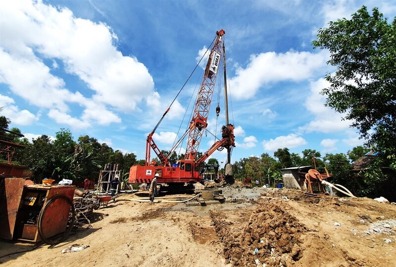 Cà Mau triển khai các giải pháp bảo đảm nguồn nguyên, nhiên vật liệu xây dựng cung cấp cho các công trình trọng điểm, công trình dân sinh cấp bách. Ảnh: Nguyệt Thanh