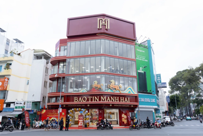 Một cửa hàng Bảo Tín Mạnh Hải. Ảnh: M.T