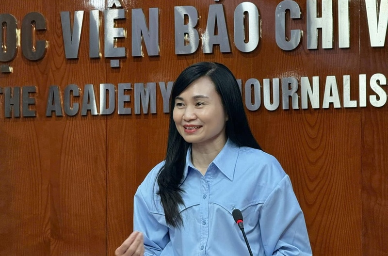 TS. Đinh Thị Xuân Hòa - Phó Viện trưởng Viện Báo chí - Truyền thông, Học viện Báo chí và Tuyên truyền. Ảnh: Nhân vật cung cấp