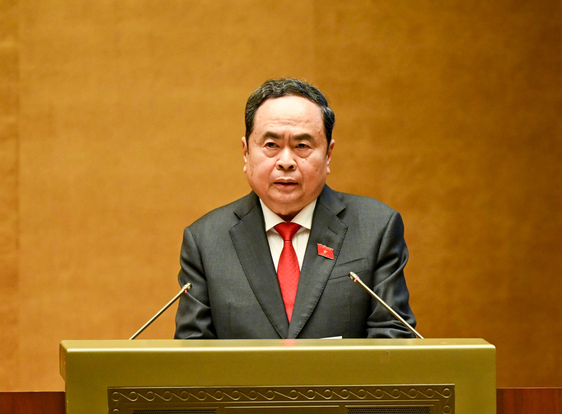 Chủ tịch Quốc hội Trần Thanh Mẫn phát biểu khai mạc Kỳ họp thứ Nhất, Quốc hội khóa XVI.