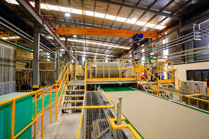 Dây chuyền sản xuất tấm xi măng DURAflex low carbon