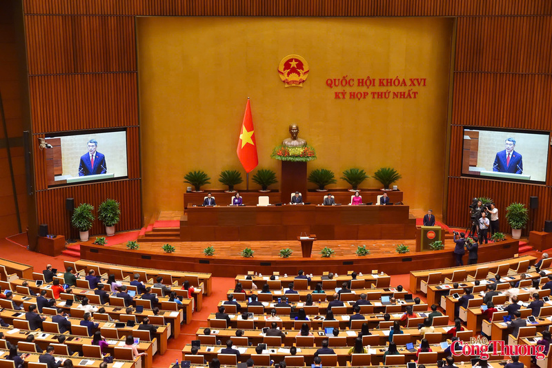 Thủ tướng Chính phủ Lê Minh Hưng phát biểu nhậm chức.