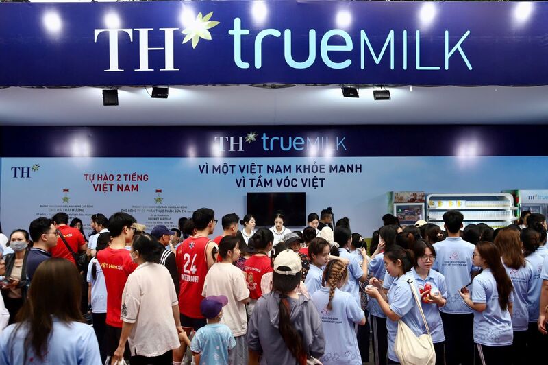 Gian hàng "Vì một Việt Nam khỏe mạnh - Vì tầm vóc Việt" là điểm nhấn nổi bật của sự kiện.