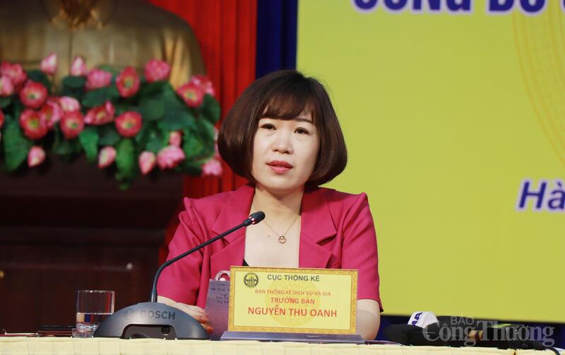 Bà Nguyễn Thu Oanh - Trưởng Ban Thống kê Dịch vụ và Giá, Cục Thống kê, Bộ Tài chính - Ảnh: Thanh Tuấn