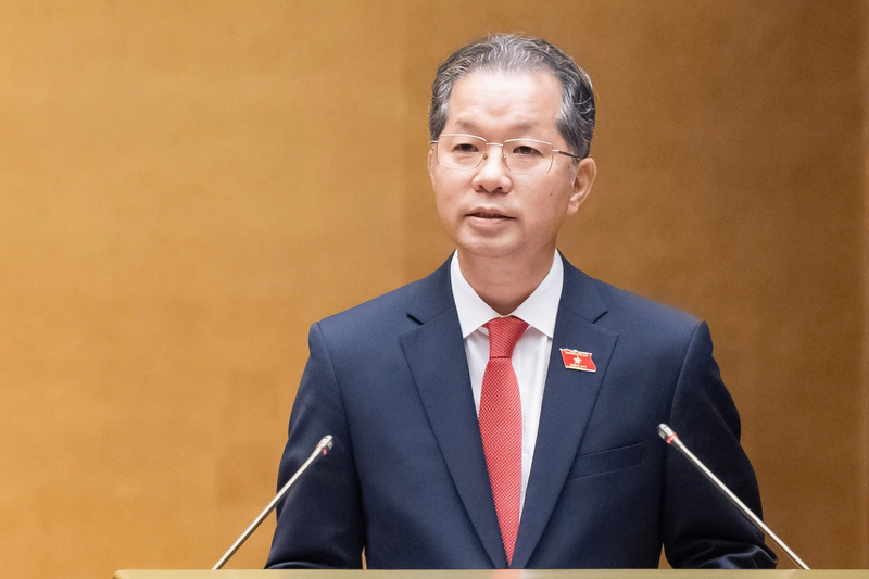 Chánh án Tòa án nhân dân tối cao Nguyễn Văn Quảng phát biểu nhậm chức.