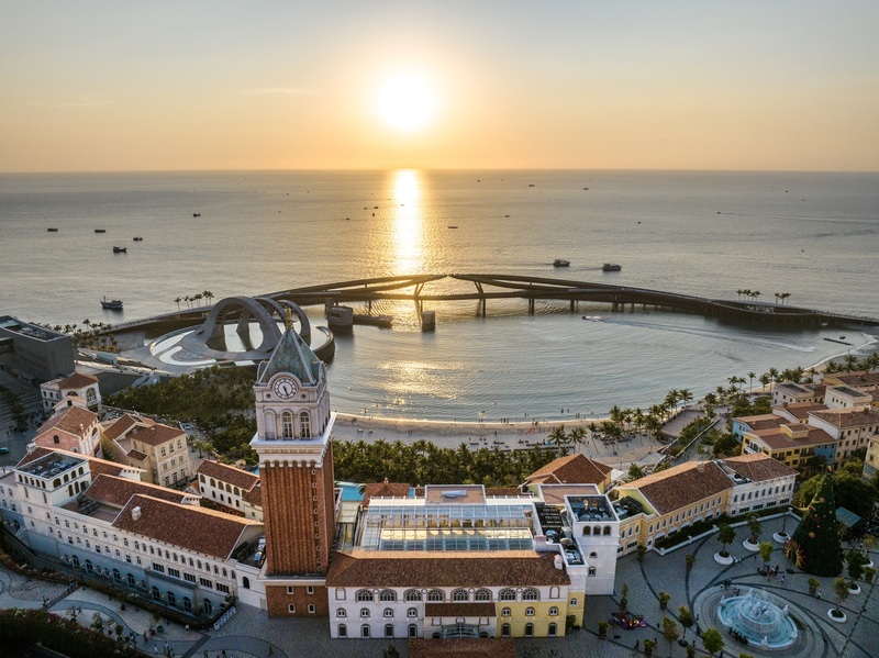 “Thị trấn Hoàng Hôn” - “tọa độ vàng” du lịch tại nam đảo Phú Quốc. Ảnh: Sun Group.