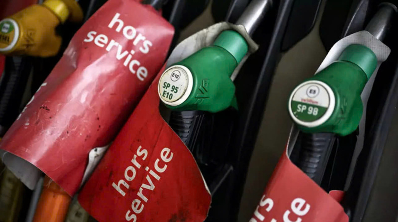 Một trạm xăng hết nhiên liệu ở Paris, ngày 2 tháng 4 năm 2026. Ảnh: AFP