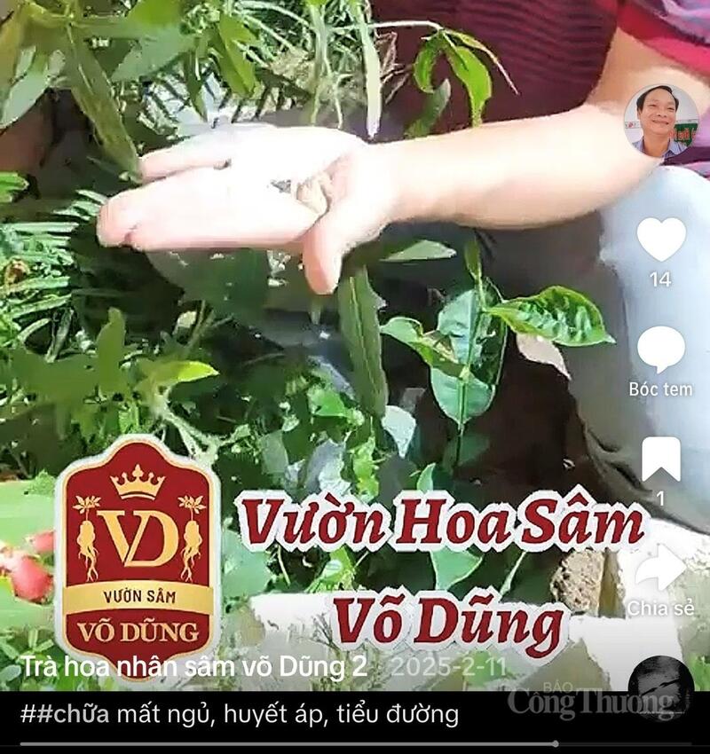 Trà thảo dược Võ Dũng thường xuyên trực tiếp giới thiệu sản phẩm trên phiên livestream, TikTok Shop, Facebook.