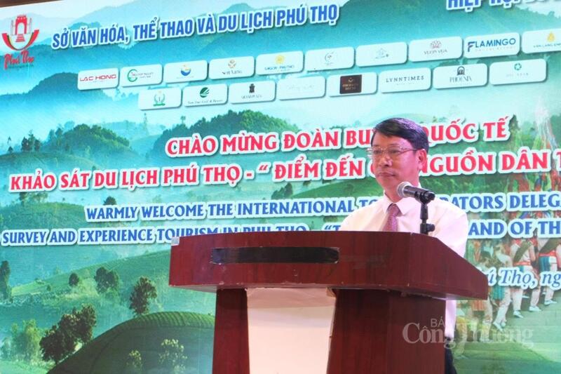 Phó Chủ tịch UBND tỉnh Phú Thọ Nguyễn Khắc Hiếu phát biểu tại chương trình.