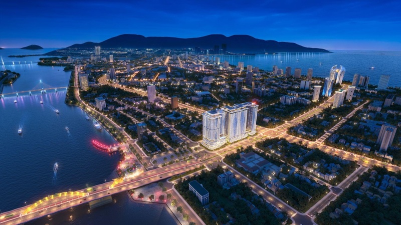 Bất động sản ven sông Hàn ghi nhận mức độ quan tâm cao. Ảnh: ROX Group