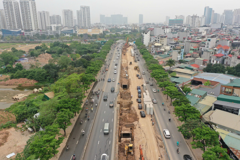 Dự án Cải tạo tuyến kênh Thụy Phương đoạn qua đường Võ Chí Công.