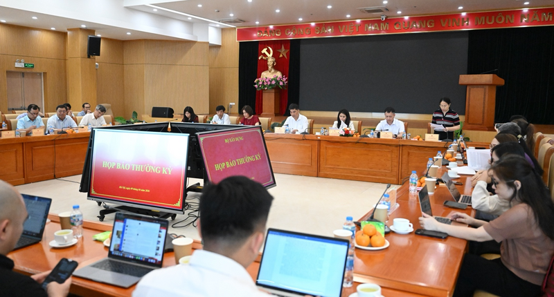 Quang cảnh họp báo. Ảnh Nguyên Khánh