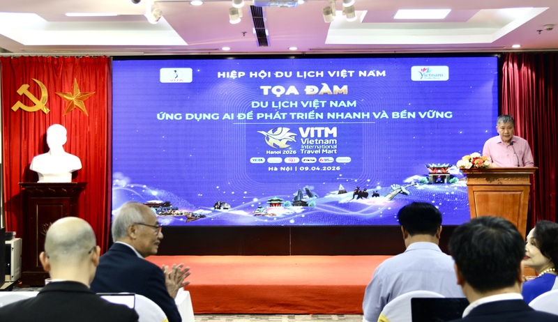 Tọa đàm “Du lịch Việt Nam - Thúc đẩy chuyển đổi số, ứng dụng AI để phát triển nhanh và bền vững”. Ảnh: Bảo Thoa