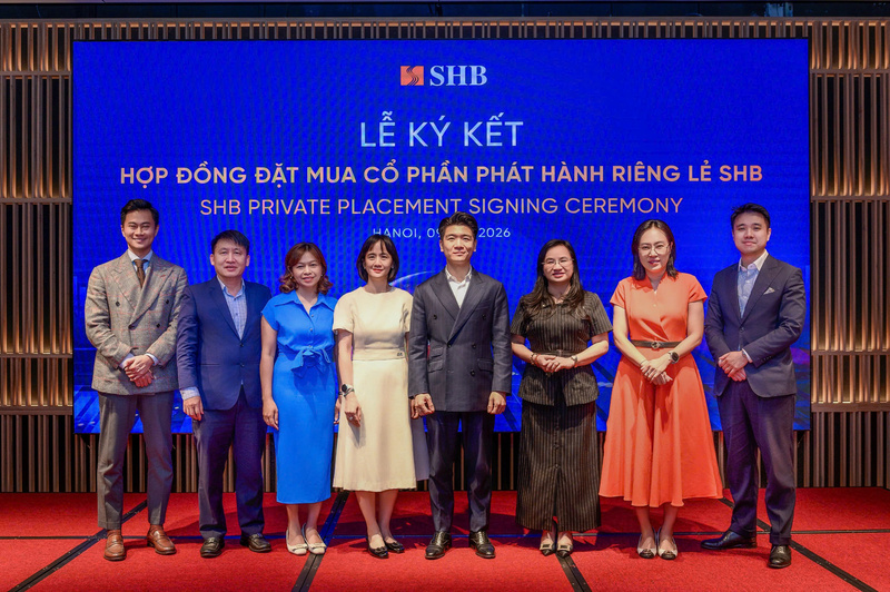 VinaCapital, Dragon Capital, KIM…, nhiều quỹ lớn tại buổi lễ ký hợp đồng đặt mua cổ phần phát hành riêng lẻ SHB