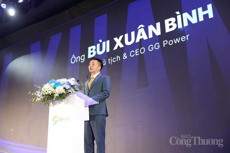 Ông Bùi Xuân Bình - Chủ tịch kiêm Tổng giám đốc GG Power phát biểu tại sự kiện. Ảnh: NH