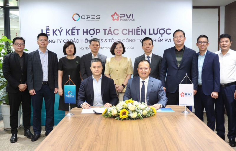 OPES hợp tác chiến lược với Bảo hiểm PVI, nâng cao trải nghiệm khách hàng, chất lượng dịch vụ, gia tăng lợi thế cạnh tranh để bứt phá trong năm 2026.