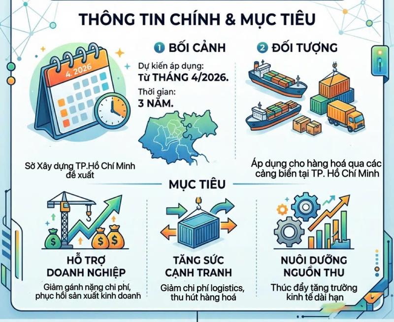 Infographic | TP. Hồ Chí Minh: Tạm dừng thu phí hạ tầng cảng biển, tiếp sức doanh nghiệp - 1