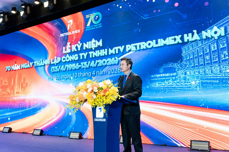 Ông Phạm Văn Thanh – Bí thư Đảng ủy, Chủ tịch HĐQT Tập đoàn Xăng dầu Việt Nam phát biểu tại buổi lễ