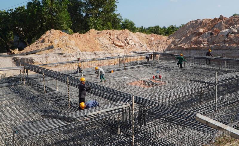 Thi công công trình đường dây 110kV Phú Quốc - Nam Phú Quốc.