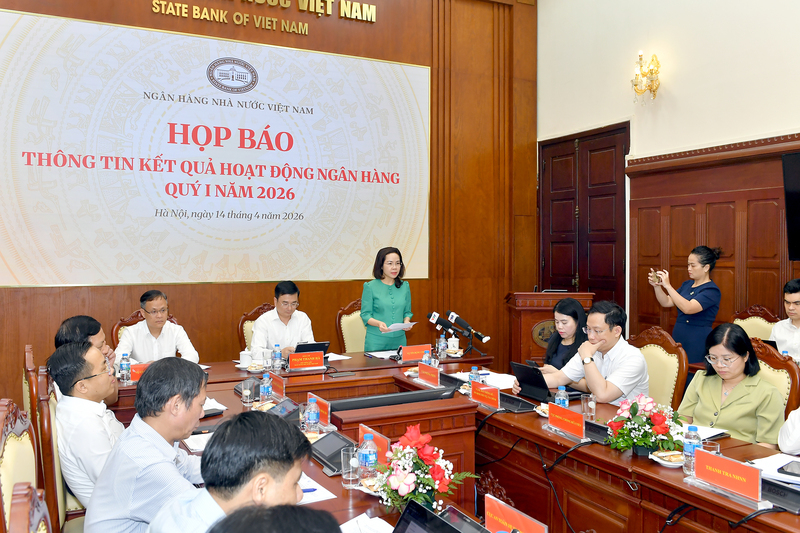 Bà Hà Thu Giang, Vụ trưởng Vụ Tín dụng các ngành kinh tế phát biểu. Ảnh: SBV