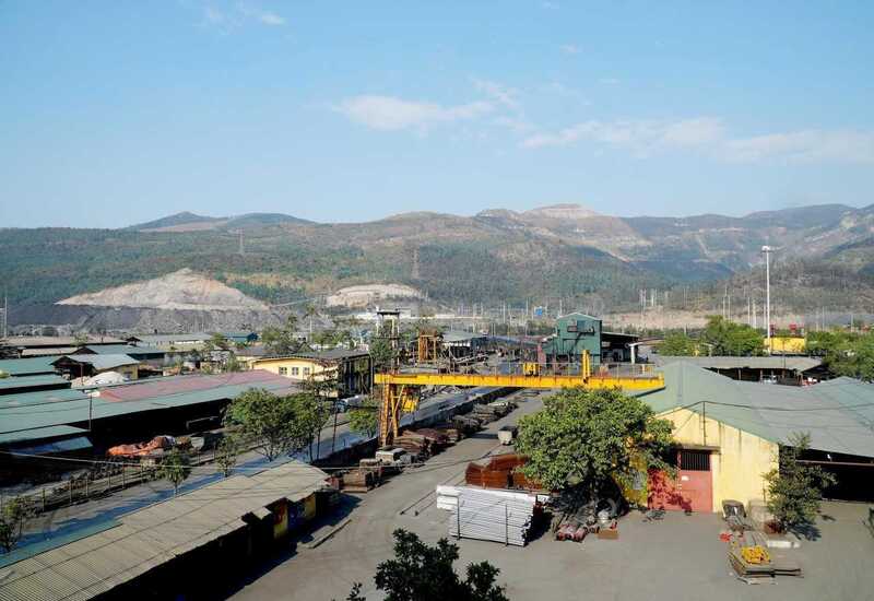 Mặt bằng khai trường sản xuất Công ty than Mạo Khê. Ảnh: Truyền thông TKV