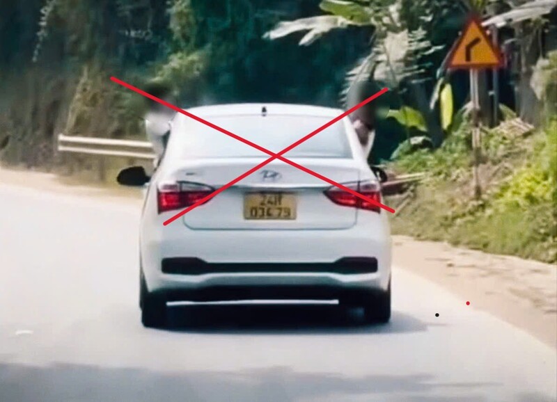 Hình ảnh phương tiện vi phạm đăng tải trên mạng xã hội. Ảnh: Công an tỉnh Lào Cai