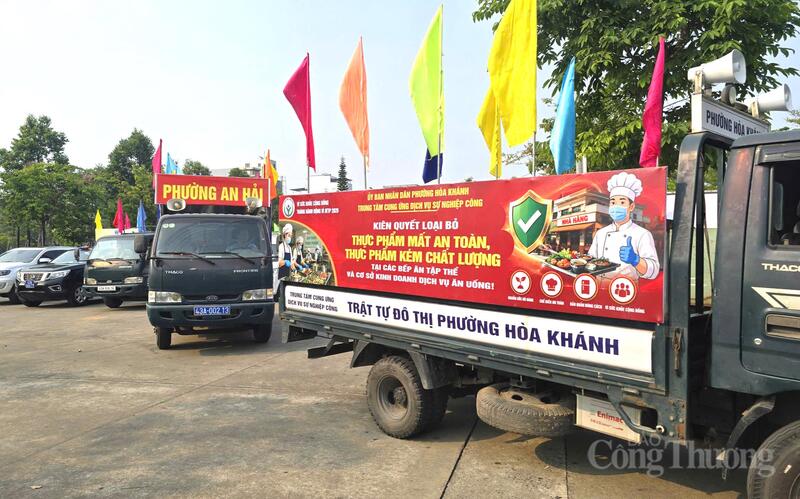 Diễu hành tuyên truyền về Thánh hành động an toàn thực phẩm năm 2026 trên các tuyến đường tại TP. Đà Nẵng