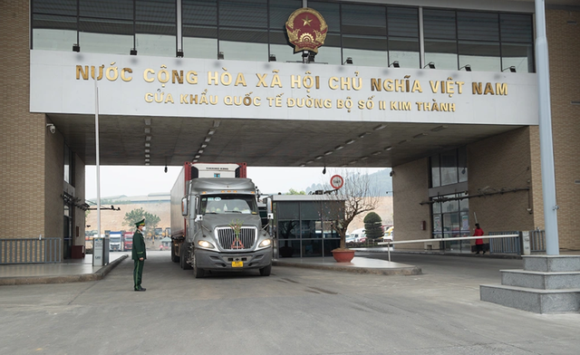 Cửa khẩu quốc tế đường bộ số II Kim Thành, Lào Cai. Ảnh: ITN