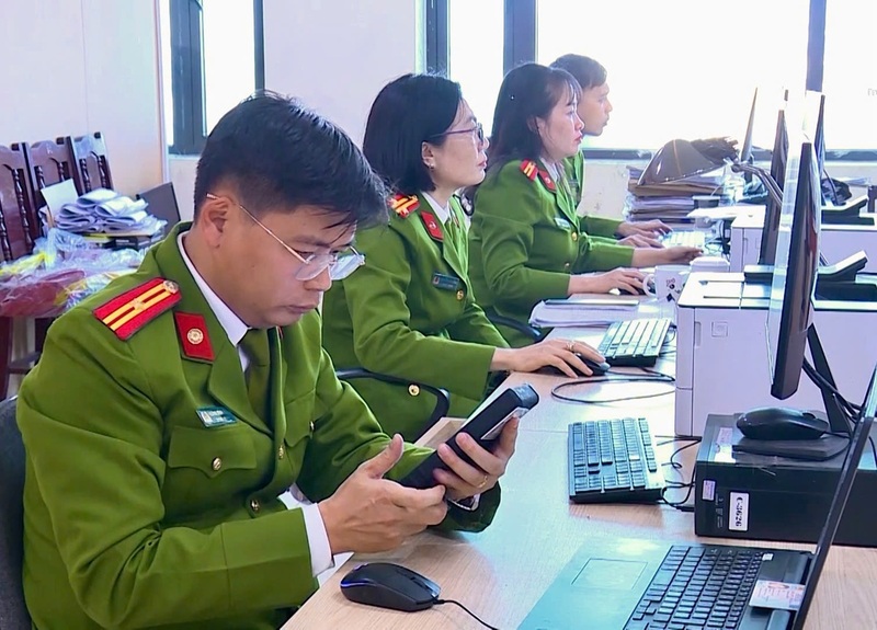 Với tư duy không ngừng đổi mới, Công an Thanh Hoá đã nghiên cứu, đề xuất nhiều giải pháp mang tính ứng dụng cao. Ảnh: Công an Thanh Hóa
