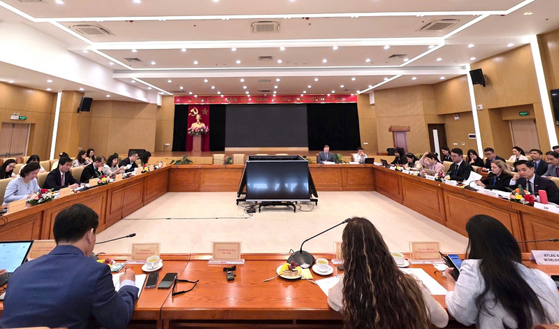 Quang cảnh buổi làm việc. Ảnh: BXD