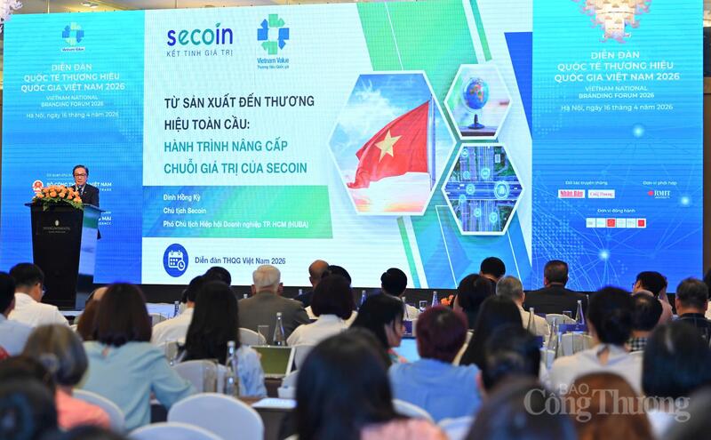 Ông Đinh Hồng Kỳ - Chủ tịch HĐQT Secoin trình bày tham luận tại Diễn đàn. Ảnh: Nam Nguyễn