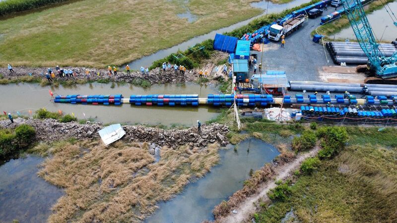 Dự án đường ống dẫn khí Lô B - Ô Môn đang bước vào giai đoạn thi công cao điểm.