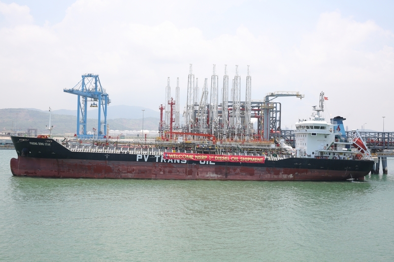 Cảng xuất sản phẩm của Nhà máy lọc hóa dầu Nghi Sơn.